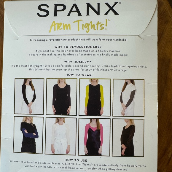 NEW SPANX Brandywine Opaque Arm Tights Layering L/XL - Picture 3 of 4